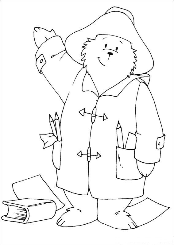 Plansa de colorat cu Ursul Paddington 8 26